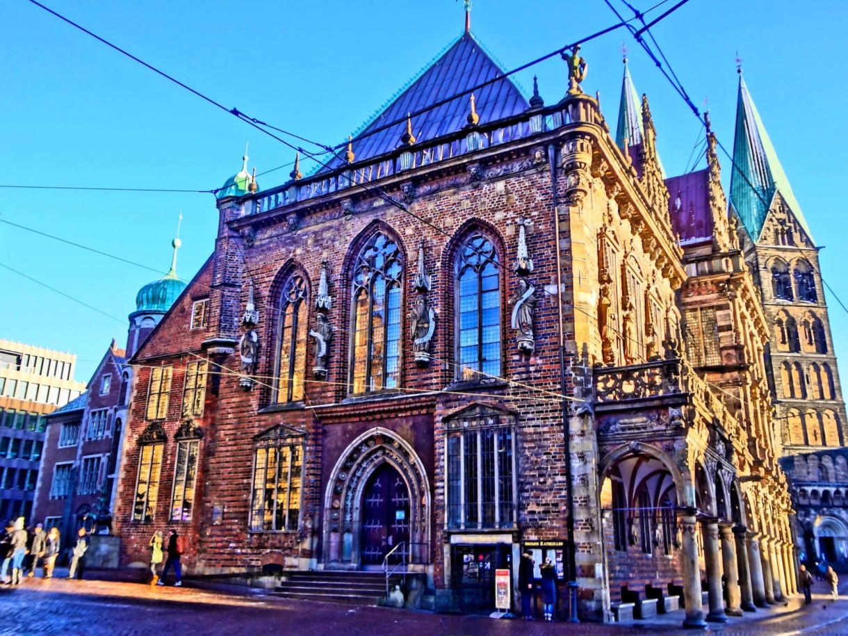 Medieval town hall in Bremen, Germany