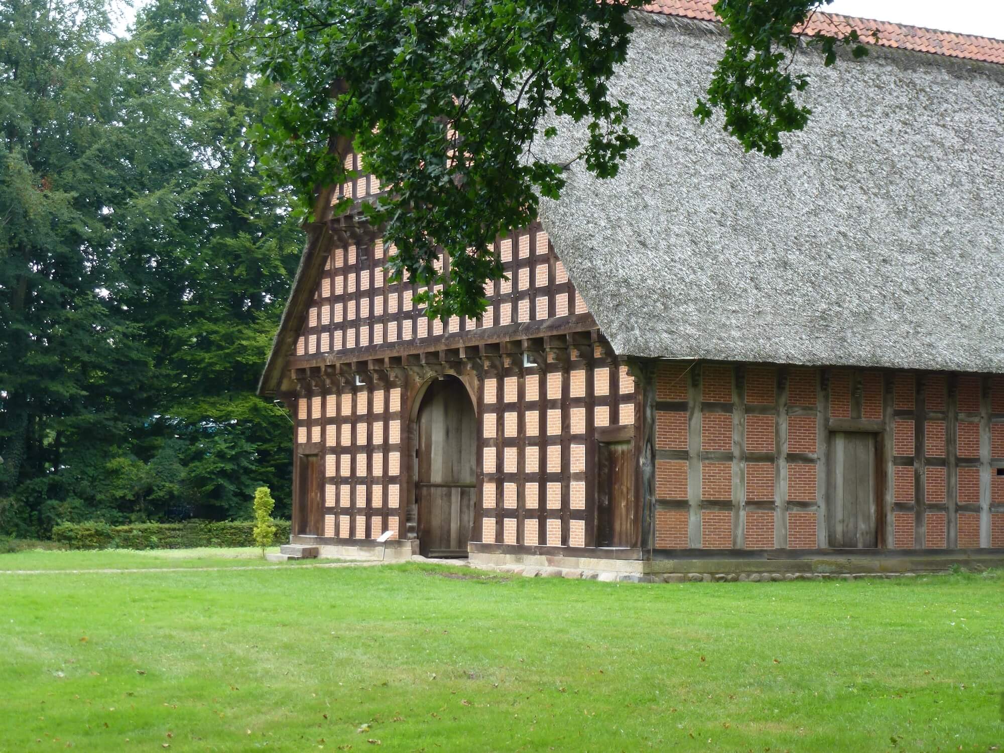 Old farm house in the open-air museum Cloppenburg in Lower Saxony, Germany
