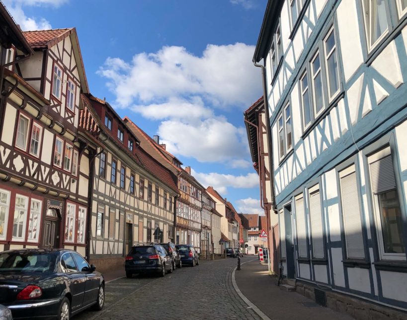 Row of houses in Duderstadt, Germany