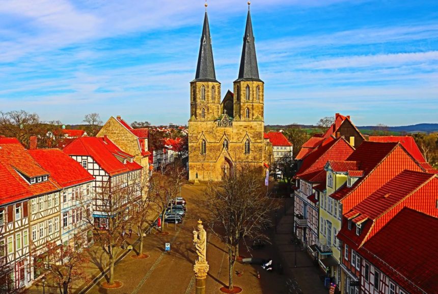 View from the Town Hall in Duderstadt, Germany