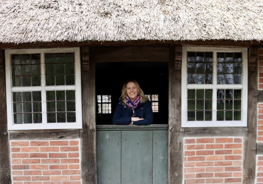 Tour Guide Sonja Irani at Museumsdorf Cloppenburg