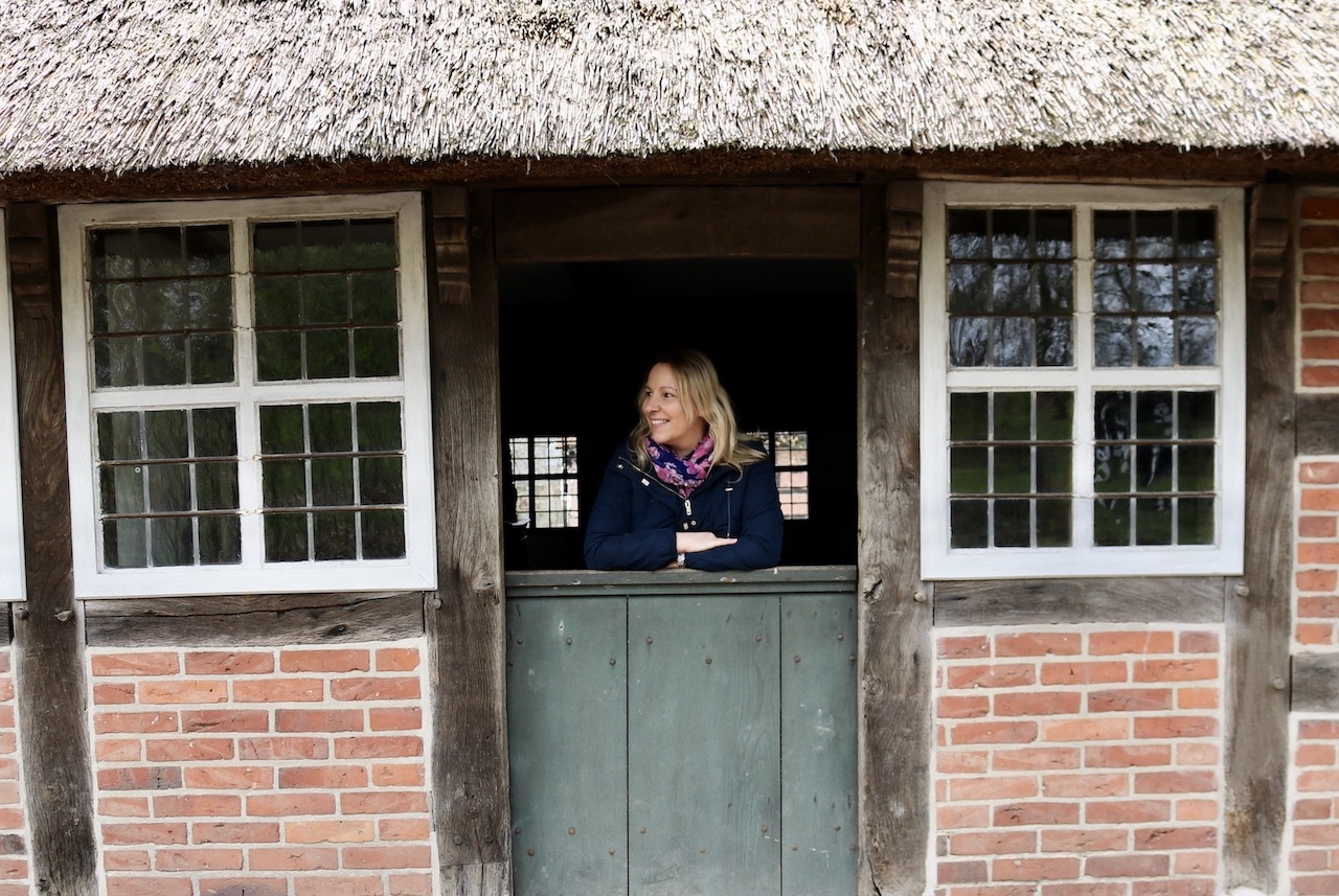 Tour Guide Sonja Irani at Museumsdorf Cloppenburg