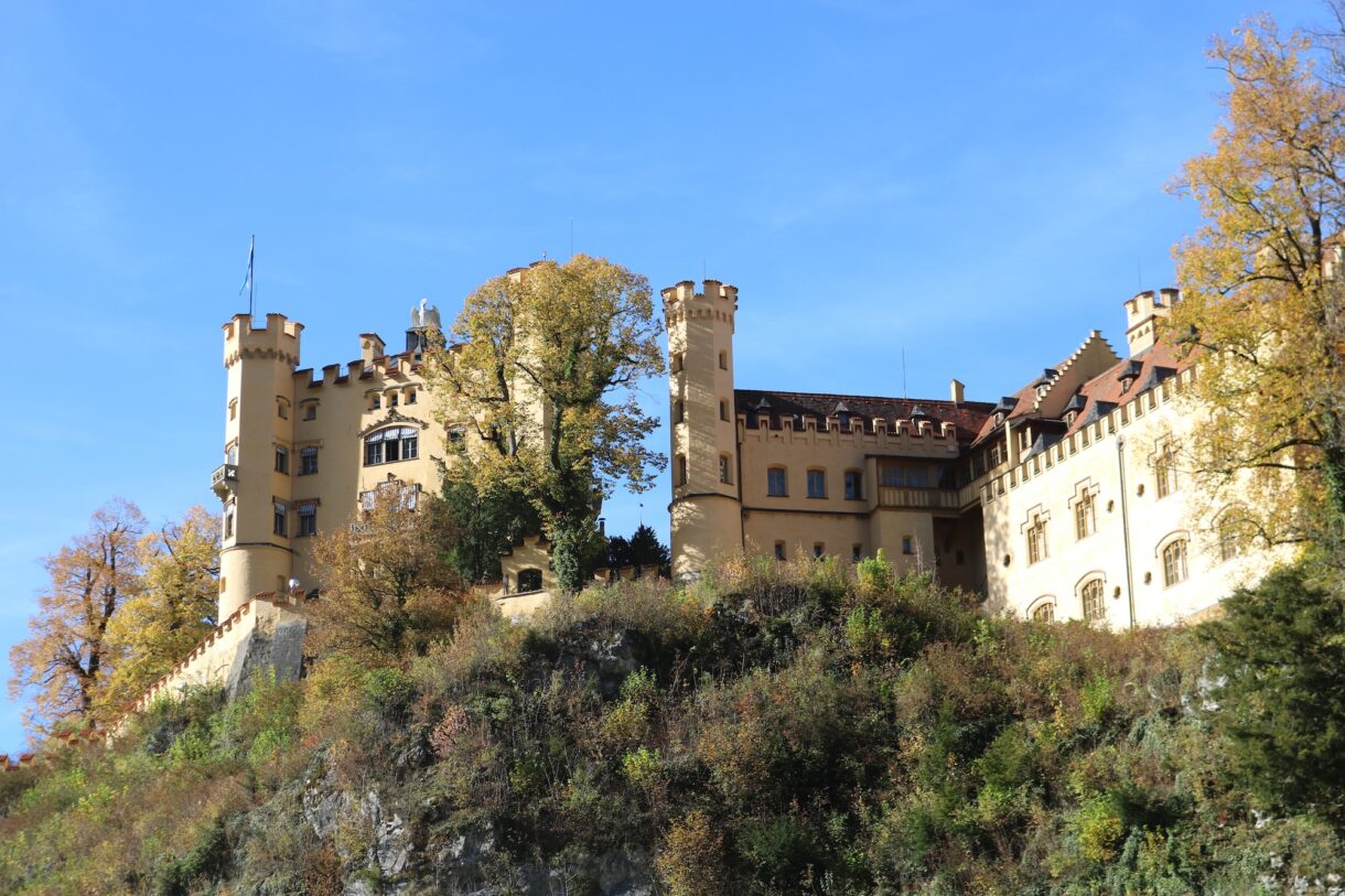 Hohenschwangau Castle is located close to Neuschwanstein Castle