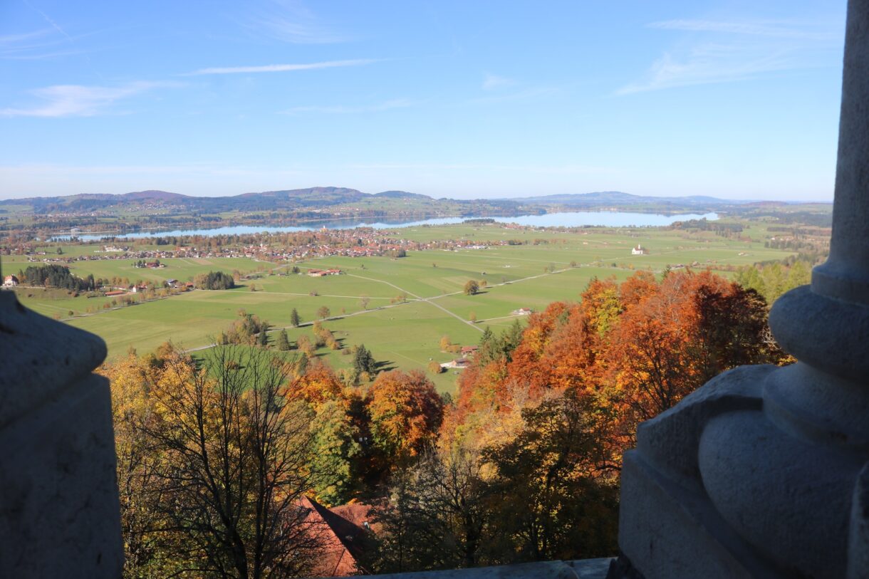 The countryside as seen from Neuschwanstein Castle