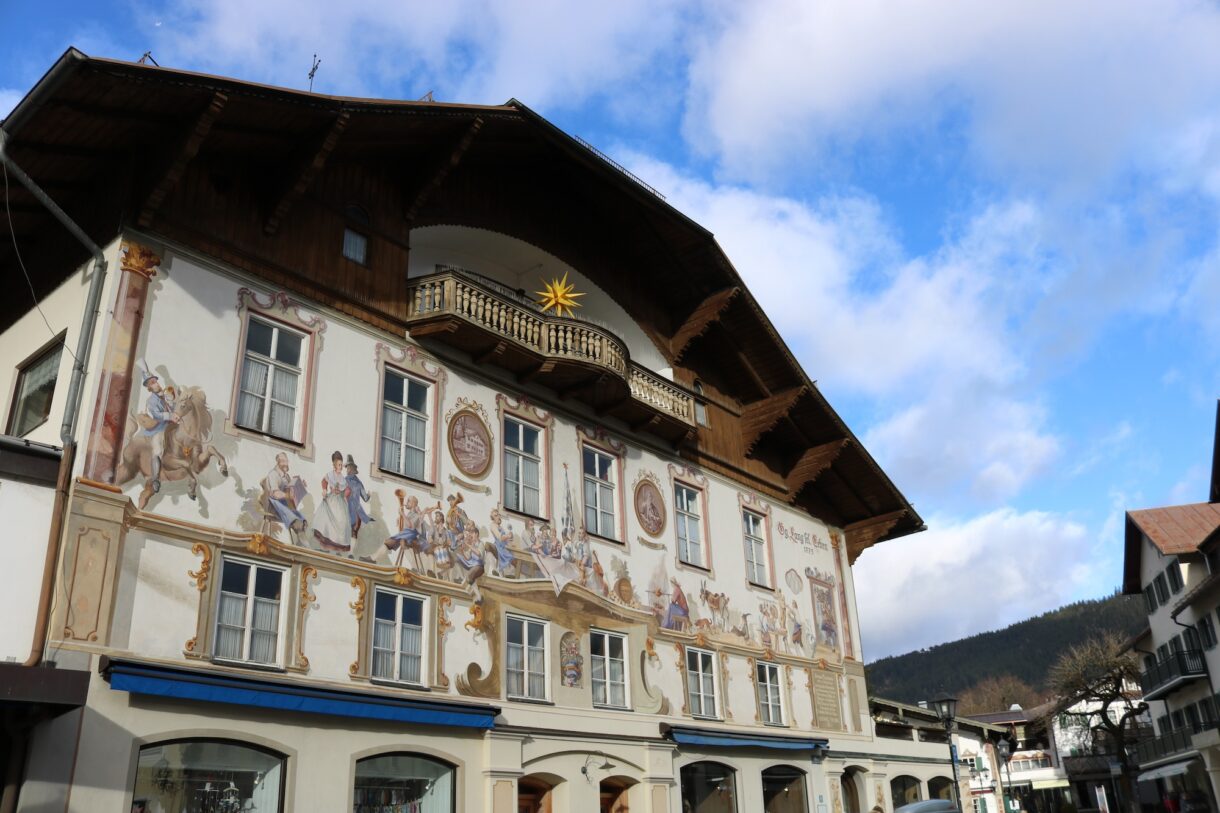 Painted houses in Oberammergau, Bavaria