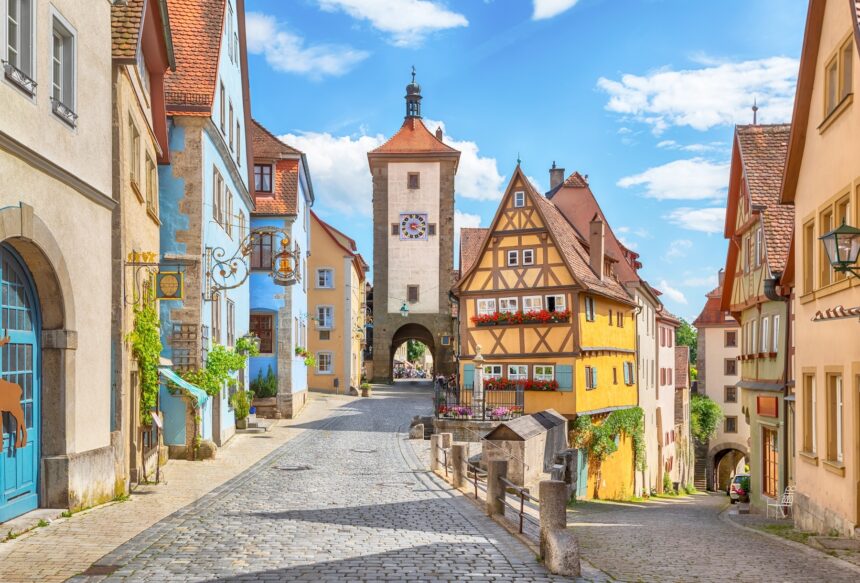 Rothenburg ob der Tauber - the most photographed medieval town in Germany. Photo: Envato Elements