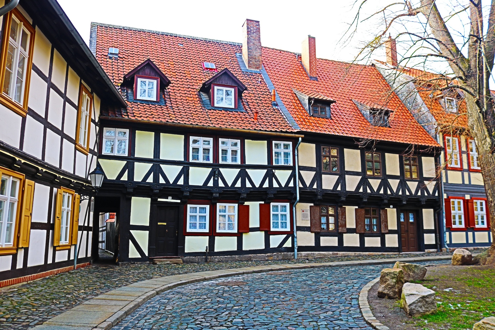 Row of houses in Wernigerode, Germany. Copyright: Sonja Irani | My Ancestor's Journey